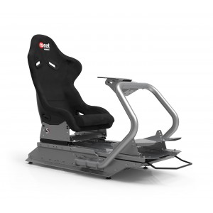 Rseat S1 Black Seat / Silver Frame Racing Simulator Cockpit